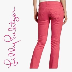 Lilly Pulitzer Main Line Straight Leg Jean in Coral Size 0/26